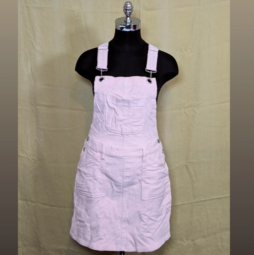 Noisy May pink corduroy dress